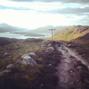 The only photo I took during the race. Probably looking for a distraction from the Tollie Path